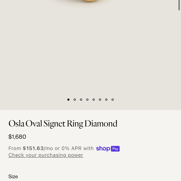 Kinn x Rachel Nosco Osla signet ring - Picture 2 of 9